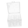 DOITOOL Cosmetics Storage Box Makeup Sponge Holder Multi-grid Makeup Sponge Container Lidded Storage Box for Desktop view 1