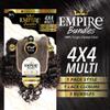 Sensationnel Empire bundles multi - bohemian with 4x4 closure 10a tangle shed free human hair for weaving and sew in styles (12 14 16 inch, NATURAL) view 3