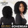 Sensationnel Empire bundles multi - bohemian with 4x4 closure 10a tangle shed free human hair for weaving and sew in styles (12 14 16 inch, NATURAL) view 4