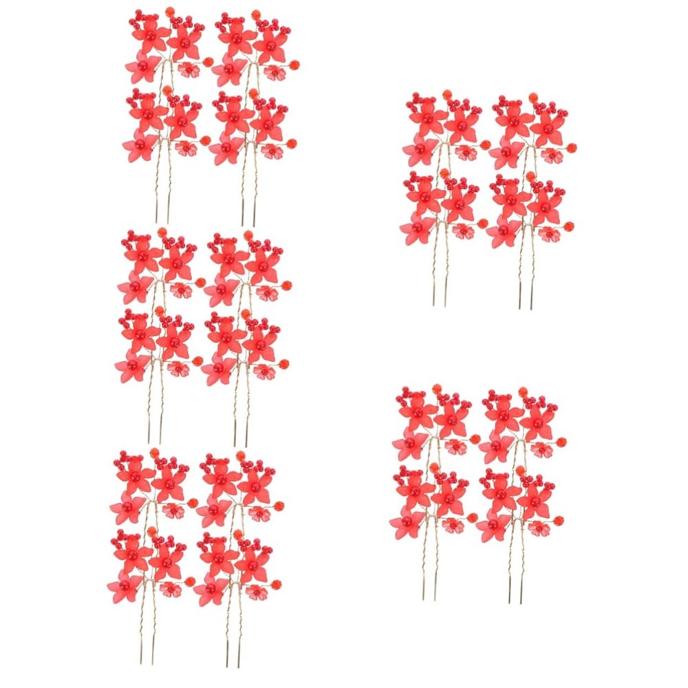 balacoo 20pcs Vintage Flower Hair Forks Elegant Chinese Hair Sticks for Women Girls for Updos for Parties Special Occasions