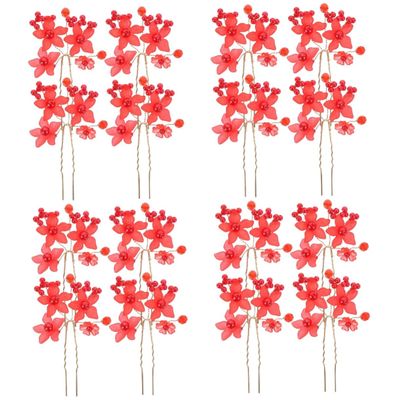 balacoo 16pcs Vintage Flower Hair Forks Hair Sticks for Wedding Special Occasions for Women Girls for Updos Buns