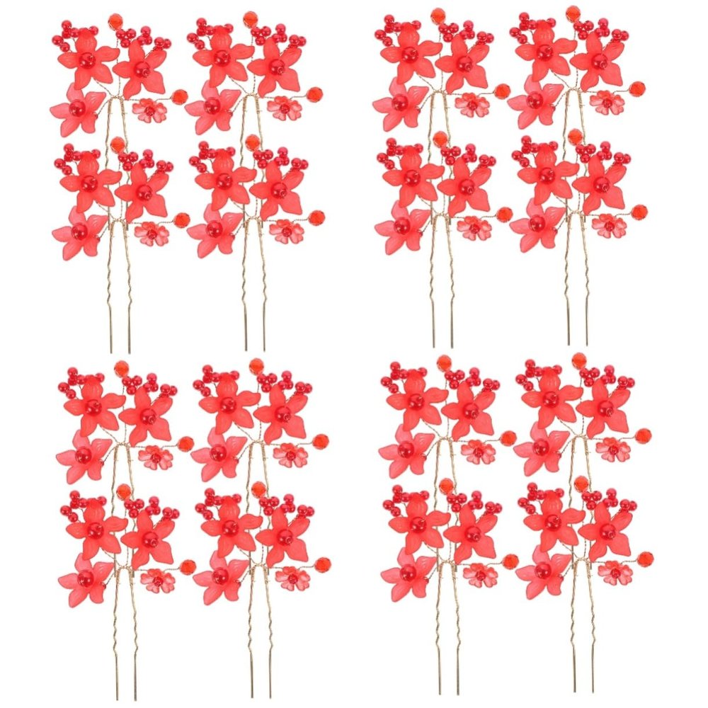 balacoo 16pcs Vintage Flower Hair Forks Hair Sticks for Wedding Special Occasions for Women Girls for Updos Buns