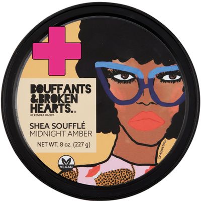 Ashanti Naturals Bouffants Bundle - African Black Soap (8oz) | Whipped Shea Butter Souffle (Midnight Amber)