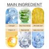 Golden Under Eye Patches (15 Pairs Eye Gels) - 24K Gold Under Eye Mask Rejuvenating Treatment for Dark Circles, Puffy Eyes, Refreshing, Revitalizing, Travel, Wrinkles view 3