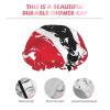Shower Cap Microfiber for Trinidad And Tobago Flag Bath Cap Shower Bonnet Designed For Women And Girls Waterproof Caps Reusable Double Layer Bath Accessories Hair Cover view 4