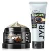 JVR Blackhead Remover Mask+ Face Scrub for Men 2 IN 1 Charcoal Peel Off Black Mask, Facial Purifying and Deep Cleansing for All Skin Types view 1