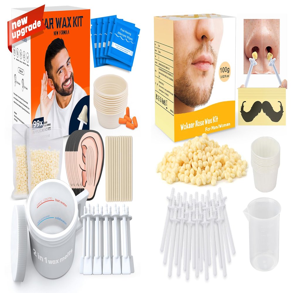 Fun Gift Set, 99 Pcs Waxing Kit for Effective and Easy Ear & Nose Hair Removal