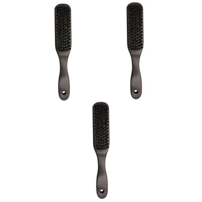 balacoo 3pcs Men Beard Brush Pig Bristles Portable Hair Styling Tool for Grooming Cleaning Ergonomic Handle for Gentle Care Bearded Men