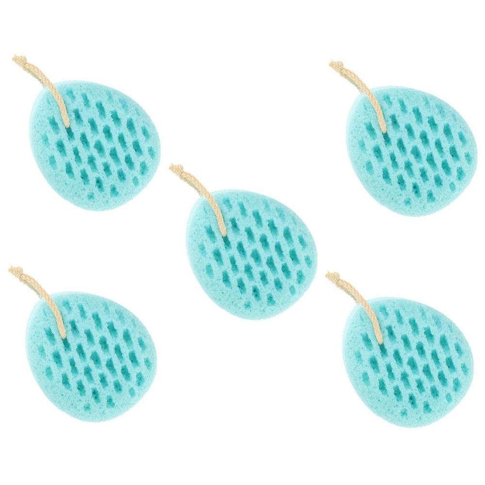 balacoo 5pcs Exfoliating Bath Sponges Shower Sponge Bathroom for Shower Back Scrubber Bathing Body Scrubber