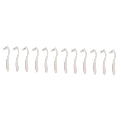 Balacoo 12 Pcs Shaver Razor Trimmer Epilator Line Hair Removal Manual Beauty Manual Hair Girl Hair Remover Women Supply Women Hair Remover Tool Body Women's White Abs