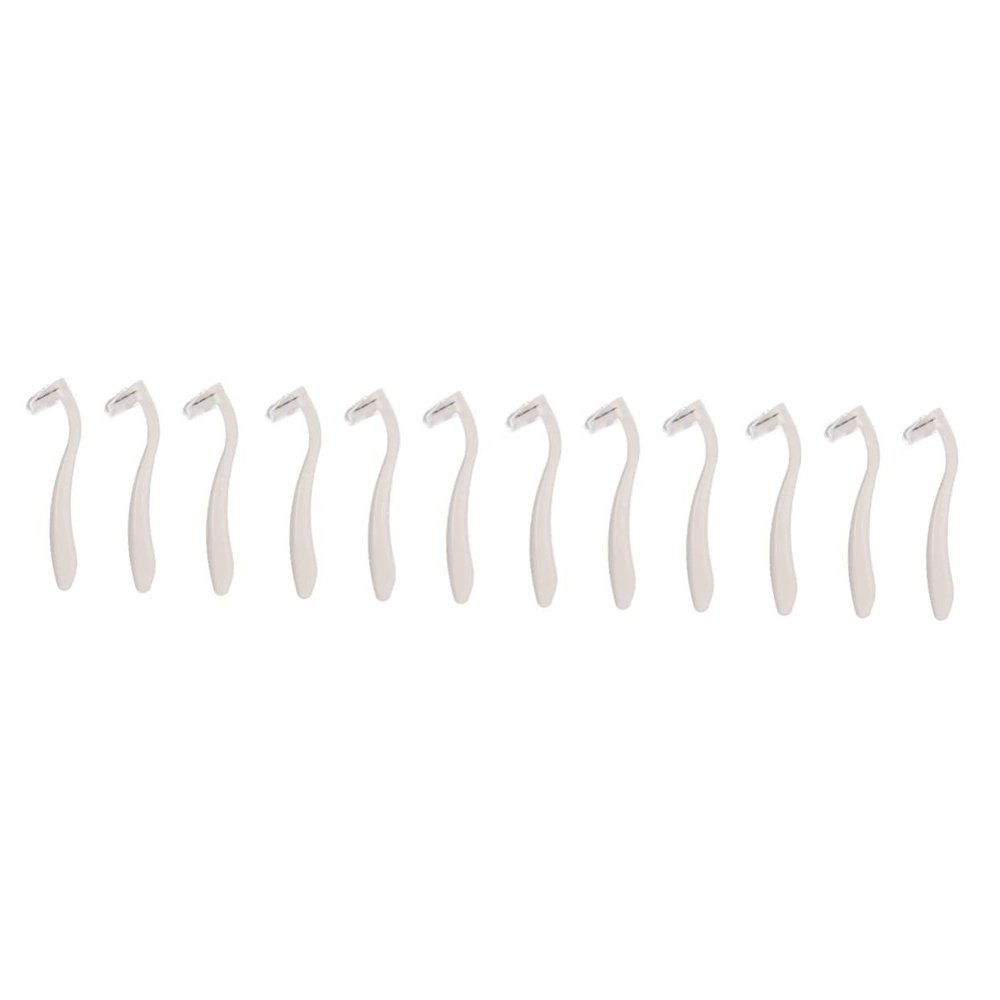 Balacoo 12 Pcs Shaver Razor Trimmer Epilator Line Hair Removal Manual Beauty Manual Hair Girl Hair Remover Women Supply Women Hair Remover Tool Body Women's White Abs