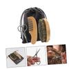 balacoo 3sets Quality Beard Styling Scissors Beard Comb Brush Storage Bag Grooming Kit for Men Caring Tool view 3