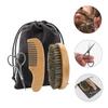 balacoo 3sets Quality Beard Styling Scissors Beard Comb Brush Storage Bag Grooming Kit for Men Caring Tool view 4