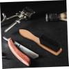 FRCOLOR 3pcs Beard Brush Ergonomic Wooden Handle Natural Bristle Shaving Tool for Men Compact Beard Styling Comb for Grooming and Softening Facial Hair view 3