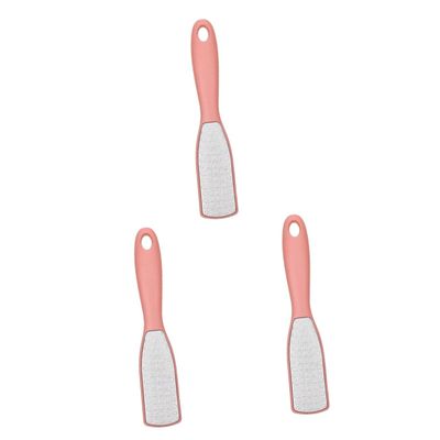 FRCOLOR 3pcs Foot Callus Remover Long Handle Double-Sided Foot File for Women Men