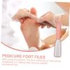 FRCOLOR 3pcs Foot Callus Remover Long Handle Double-Sided Foot File for Women Men view 3