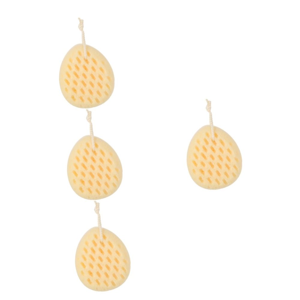 balacoo 4pcs Supple Bath Sponge Soft Body Sponge Exfoliating Bath Reusable Body Gentle Skin