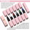 BEUKING Matte Lipstick Festival White Lip Tint Gloss Face Painting Stick Silky High Pigment Smooth Velvet Waterproof White Black Green Blue Lip Gloss Halloween Daily Stain Lip Make Up Cosmetics (LC02) view 4