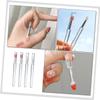 balacoo 16pcs Portable Lipstick Lids Silicone Lip Brush for Makeup for Lip Gloss Foundation for Daily Use view 2