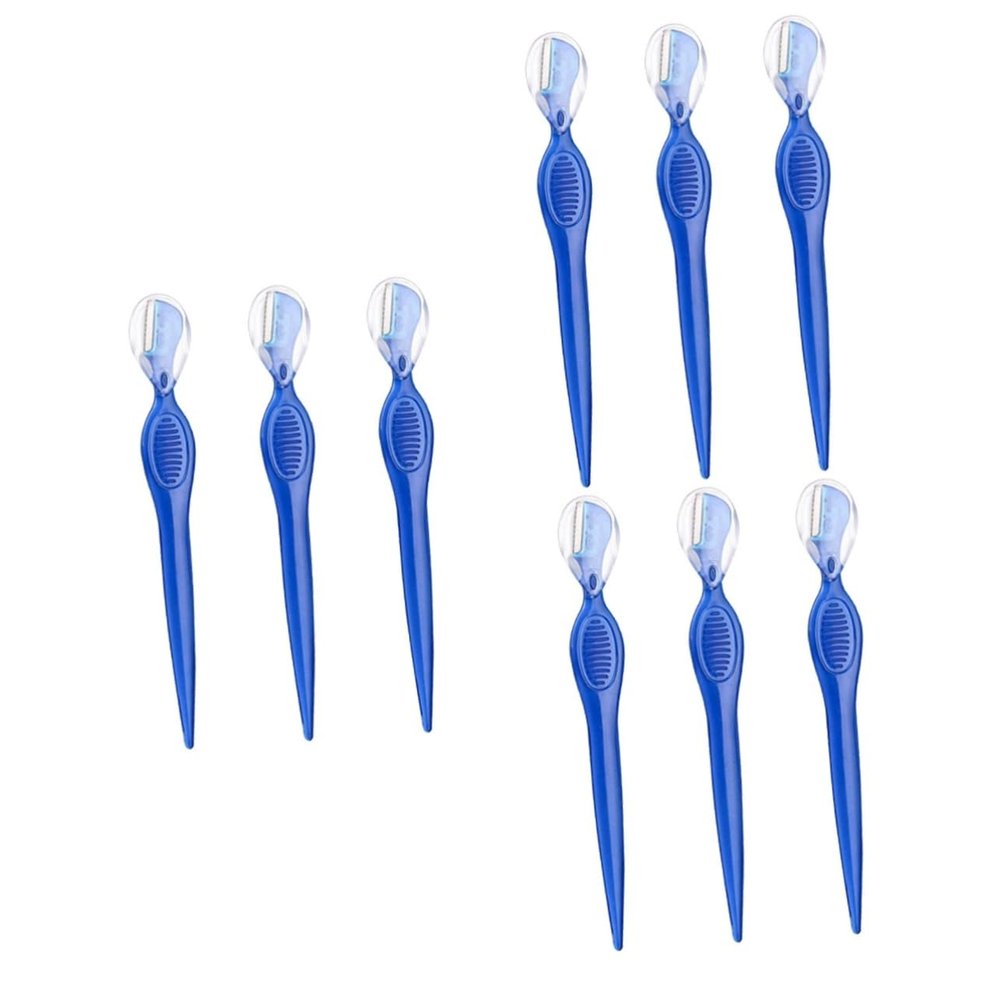 balacoo 9pcs Eyebrow Razors for Women Girls Ladies Stainless Steel Trimmers Brow Charm Eyebrow Beauty Makeup Tools