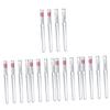 Balacoo 20 Pcs Silicone Lip Brush with Lid Eyeshadow Lip Makeup Brush Silicone Lip Applicator Makeup Tools Exfoliating Lip Brush Lipstick Lip Applicator Silica Gel, 10.8x0.9cm view 1
