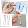 Balacoo 20 Pcs Silicone Lip Brush with Lid Eyeshadow Lip Makeup Brush Silicone Lip Applicator Makeup Tools Exfoliating Lip Brush Lipstick Lip Applicator Silica Gel, 10.8x0.9cm view 3