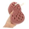Balacoo 2pcs Bath Ball Loofah Back Bath Sponge Bathing Sponge Bath Tools Lovely Back Scrubber Sponge Bathing Rainbow Sponges Bath Sponge Balls Bathing Mesh Pouf Dacron Bath Wipe, Coffee view 2