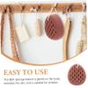 Balacoo 2pcs Bath Ball Loofah Back Bath Sponge Bathing Sponge Bath Tools Lovely Back Scrubber Sponge Bathing Rainbow Sponges Bath Sponge Balls Bathing Mesh Pouf Dacron Bath Wipe, Coffee view 3
