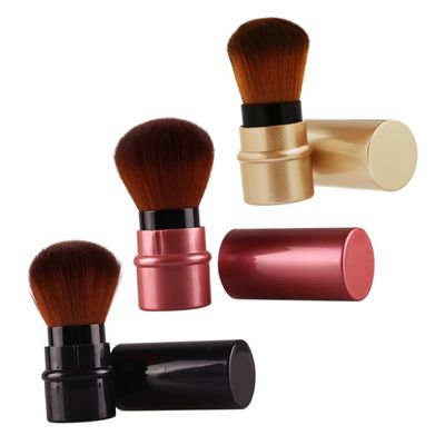 balacoo 9pcs Retractable Makeup Brush Foundation Applicator Portable Travel Tool Material No Shedding Holiday