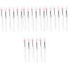 FRCOLOR 24pcs Portable Lidded Lip Makeup Silicone Brushes for Lip Gloss and Eyeshadow Skin-friendly and Easy to Carry for Daily and view 1