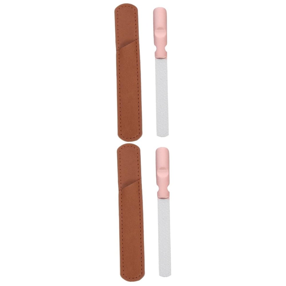 FRCOLOR 2pcs Professional Manicure File Nail Files Nail Bits Kit Hand Practice Supplies for Techs