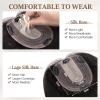 Rich Choices Hair Toppers for Women Real Human Hair 100% Human Remy Toppers NO Bangs for Women with Thinning on Top Clip in Hairpiece 4"x4.7"Lace Base 18 Inch #1B Natural Black view 2