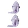 Beavorty 2pcs Hair Drying Towel Thicken Hair Wrap Fast Dry Absorbent Cap Portable for Home Travel view 1