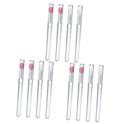 balacoo 12pcs Silicone Lip Brushes Covers Reusable Lip Applicators for Gloss and Eyeshadow Convenient Makeup Tool for Professional and Daily Use