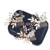 1pc Wedding Hair Comb, Sparkling Gold Crystal Flower Bridal Tiara, Hairpin Clips Jewelry Hair Accessories Hair Ornament (Color : Rose gold) view 1