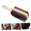 FRCOLOR 2pcs Retro Beard Brush Soft Boar Bristles for Gentle Grooming Dual-sided Design for Men Beard Care for Father Day and Special Occasions view 4