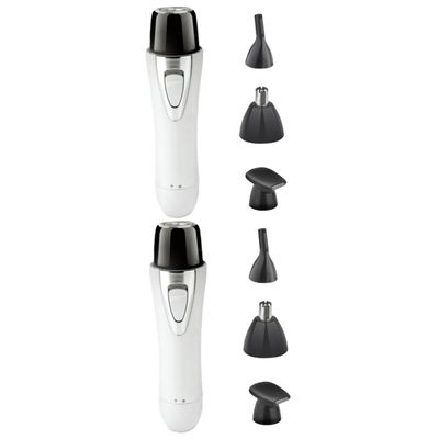 Beavorty 2pcs Electric Nose Hair Trimmer Rechargeable Portable Men Women Fashion Trimmer