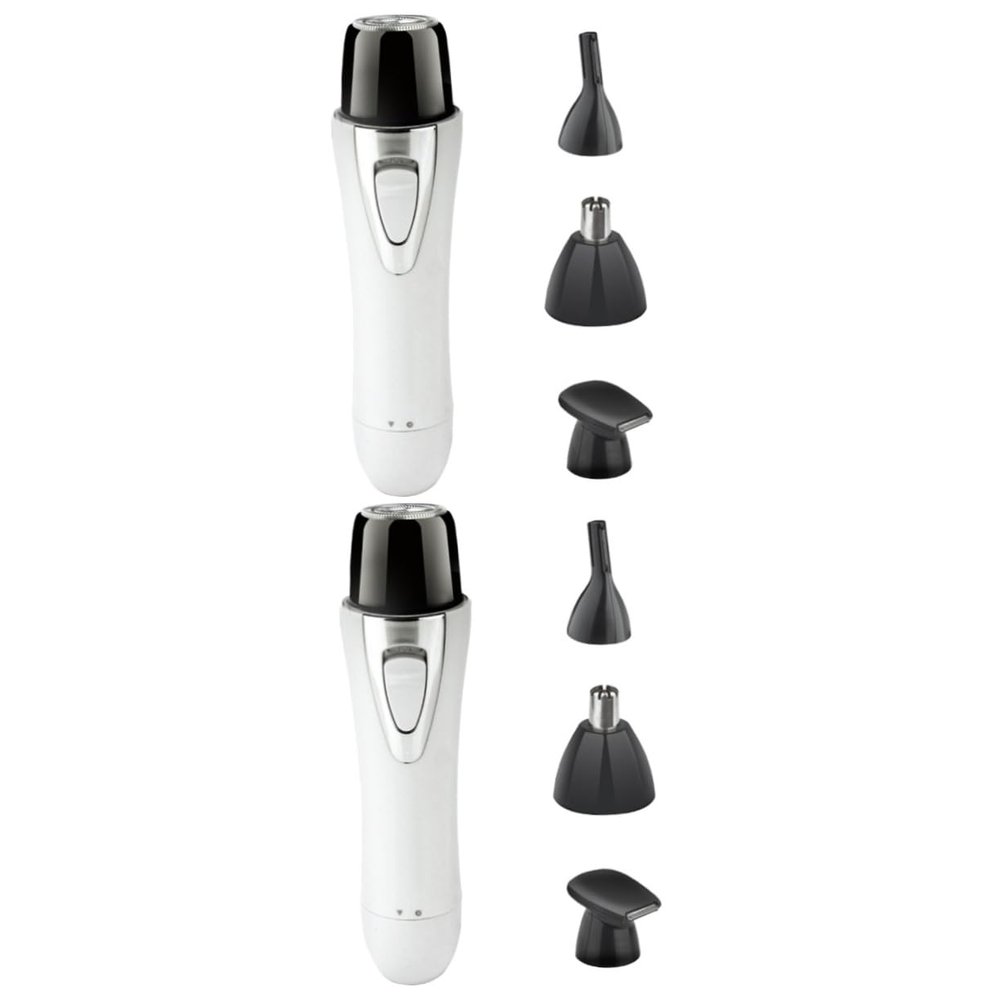 Beavorty 2pcs Electric Nose Hair Trimmer Rechargeable Portable Men Women Fashion Trimmer