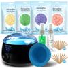 EarayWax Waxing Kit for Women Men, Wax Warmer Hair Removal at Home with Hard Wax Beads & Silicone Pot, Suitable for Sensitive Skin Brazilian Bikini, Facial, Underarms, Legs, Full body view 1