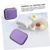 Beavorty 2pcs Essential Oil Storage Pouch Lightweight and Portable Essential Oil Bottle Organizer Compact Eva Case for Travel for Aromatherapy and Cosmetic Storage Purple view 2