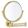 8 Inch Wall Mounted Makeup Mirrors Magnifying Extend Sturdy Adjustable Shaving Cosmetic Mirror Bathroom Vanity Mirrors view 4