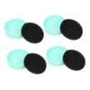 DOITOOL 4pcs Eye Shadow Brush Cleaner Pad Reusable Makeup Brush Cleaning Sponge Scrubber for Efficient Makeup Removal Travel-friendly No Water Needed Green view 1