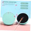 DOITOOL 4pcs Eye Shadow Brush Cleaner Pad Reusable Makeup Brush Cleaning Sponge Scrubber for Efficient Makeup Removal Travel-friendly No Water Needed Green view 2