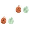 Didiseaon 4pcs Exfoliating Back Scrubber Gentle Body Scrubbing Tool for Smooth Skin for Home Hotel Use Random Color Material Lanyard for Easy Drying view 1