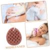 Angoily 1pcs Supple Bath Sponge Reusable Body Scrubber for for Showers and Bathing Absorbs Liquid for Rich Foams Cute Brown view 2