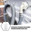 Healvian 2pcs Drain Hose Brush for Cleaning Portable Pipe Brush Sturdy and Design for Debris Removal for Washing Machine and Sink Maintenance view 2