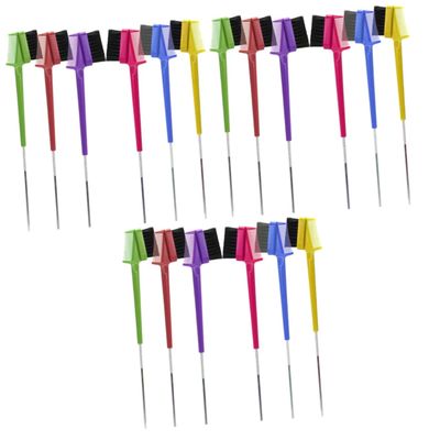 Didiseaon 18pcs Double-ended Brush Comb Brow Tool Portable Brow Spoolies for Smooth Edges Application Makeup Brush for Women Girls