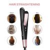 CBLdF 2 in 1 Curling and Straightening Twist Iron Splint Professional Negative Ion Curling Iron in one Dual Voltage Hair Straightening Irons with Digital LCD Display view 4