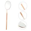 balacoo 2pcs Lash Mirror for Eyelash Extensions Stainless Steel Self-Checking Tool for Professional Home Use Non- Grip Viewing Angles for Shops view 2