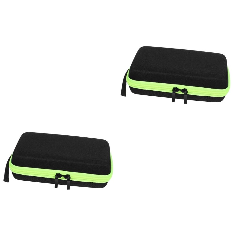 Didiseaon 2pcs Shaver Case for Travel Pressure-resistant Storage Box Green Zipper Compatible for Organizing Shaving Accessories